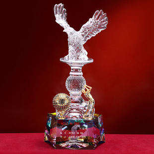 水晶奖杯,奖牌,冰山,内雕,办公用品,工艺品